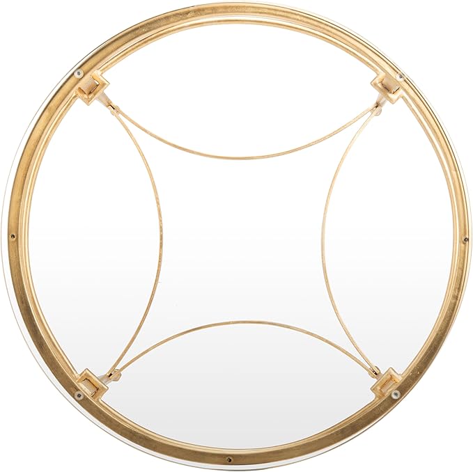 Safavieh American Homes Collection Ingmar Round Antique Gold Glass Couture Side Table